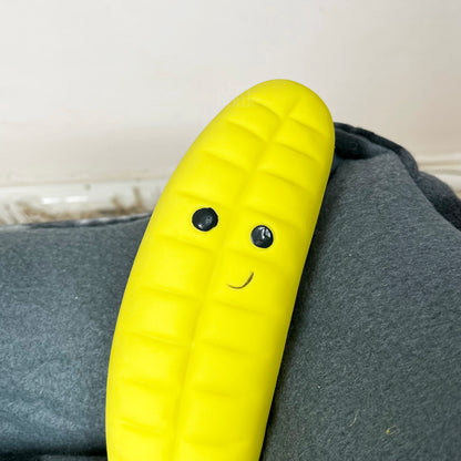 Latex Happy Banana Squeaky Dog Toy