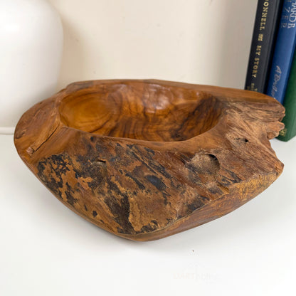 Teak Root Wood Bowl 30cm