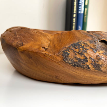 Teak Root Wood Bowl 30cm