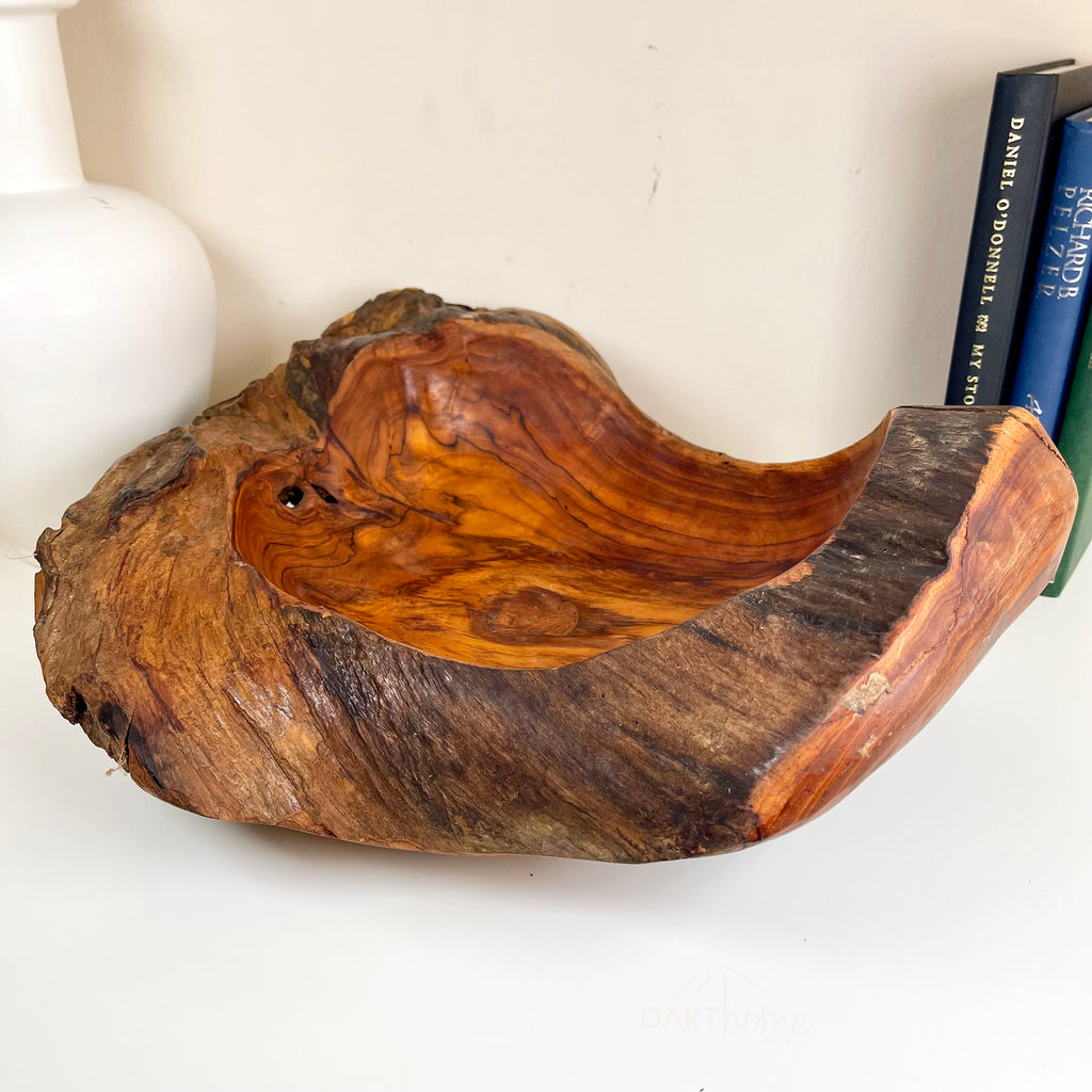 Dekoschale aus Teakwurzel, 40 cm