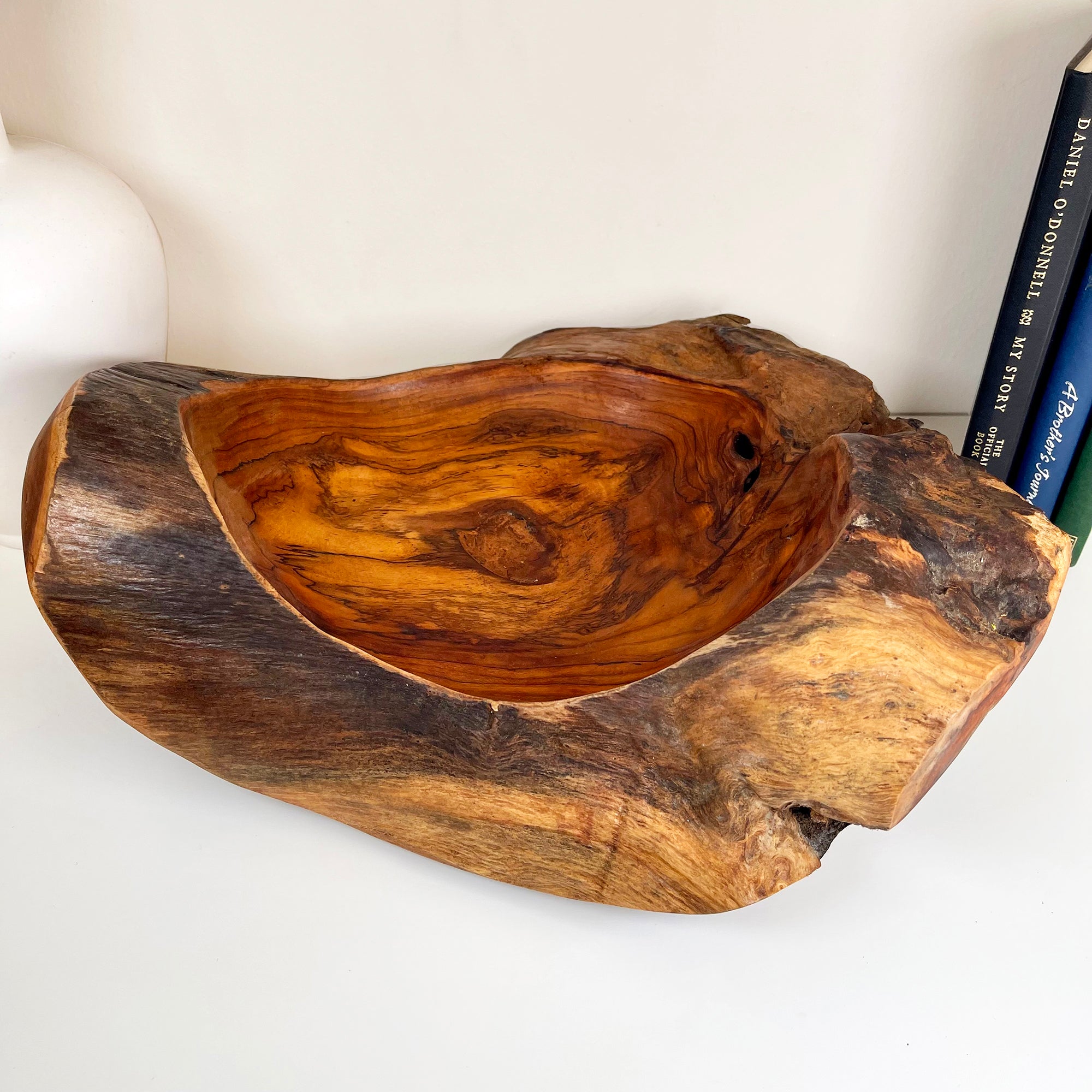 Large Teak Root Wood Bowl