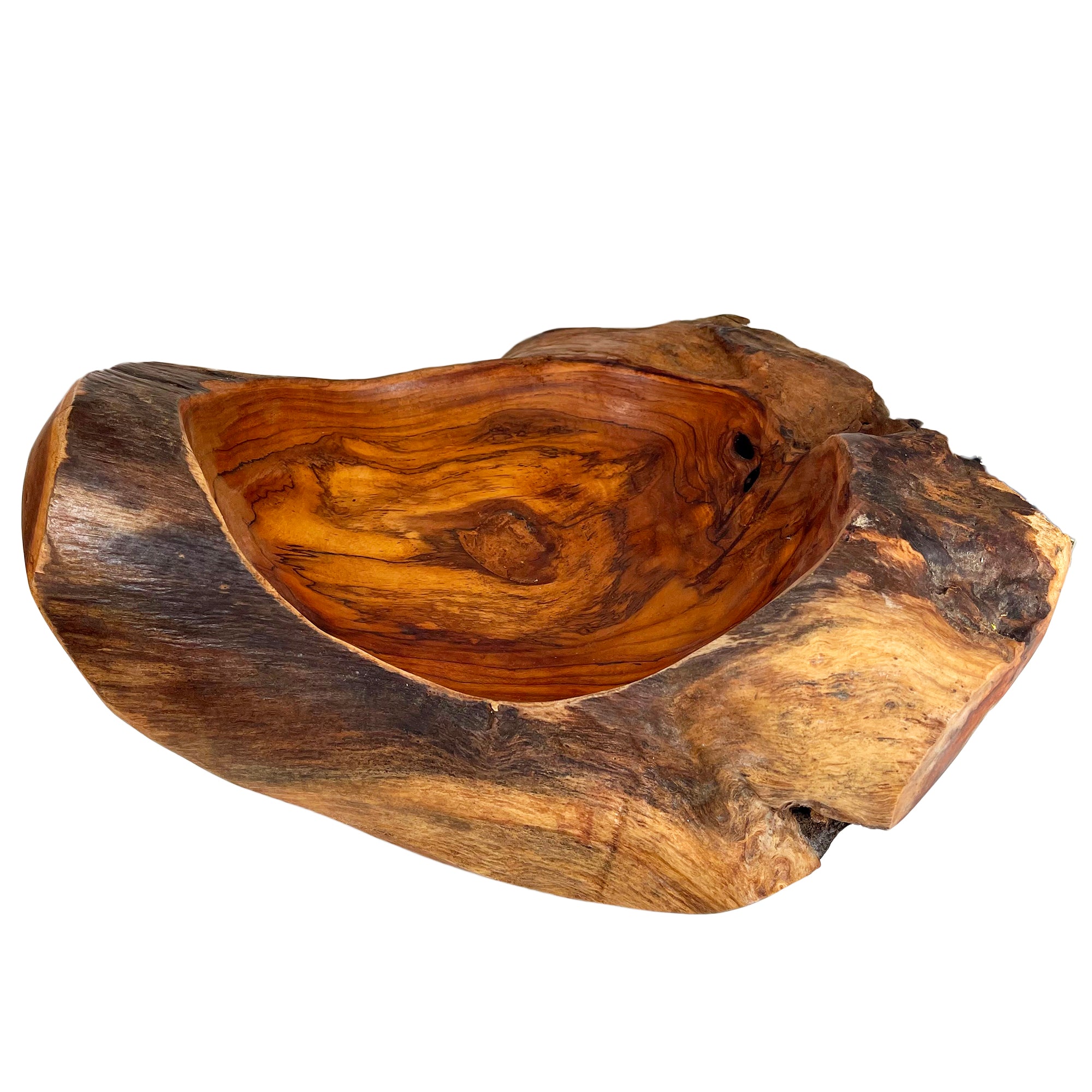 Large Teak Root Wood Bowl