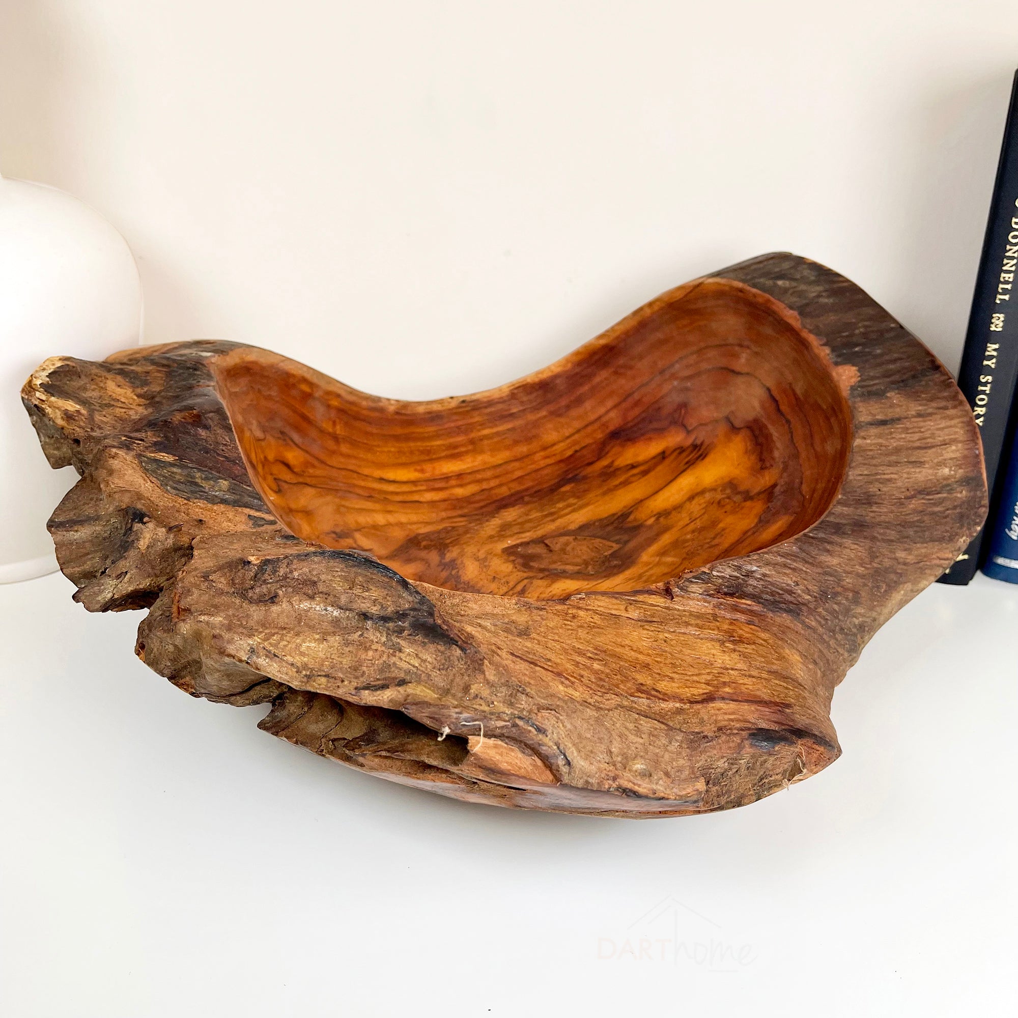 Large Teak Root Wood Bowl