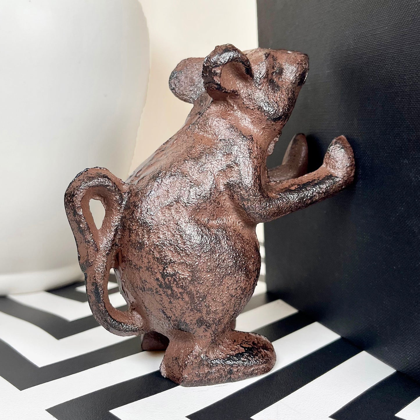 Cast Iron Mouse Bookends