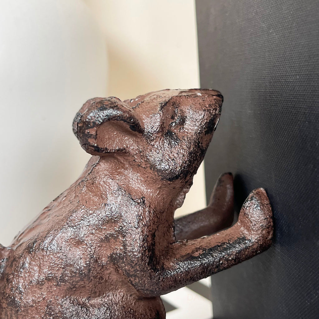 Cast Iron Mouse Bookends