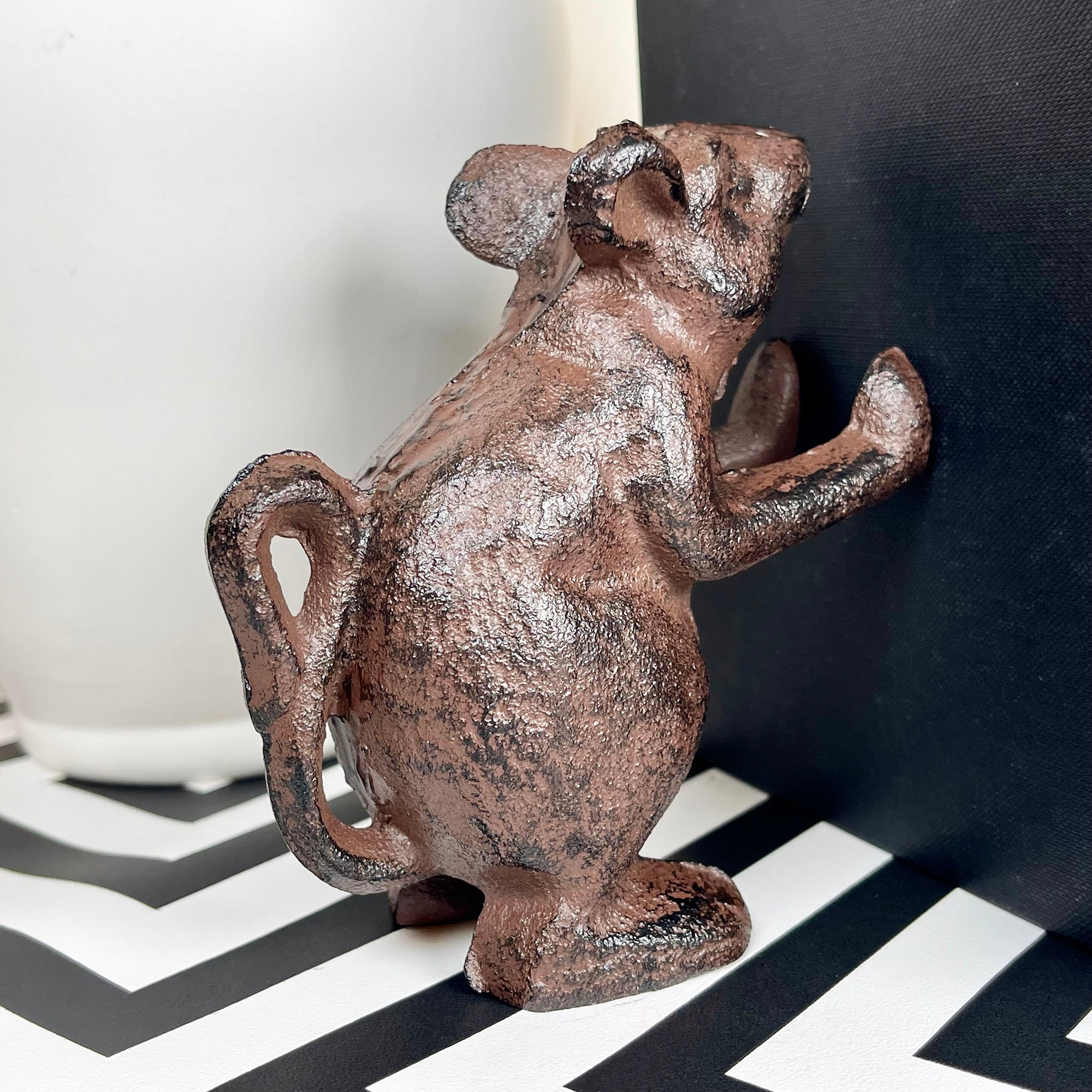 Set Of 2 Cast Iron Mouse Bookends