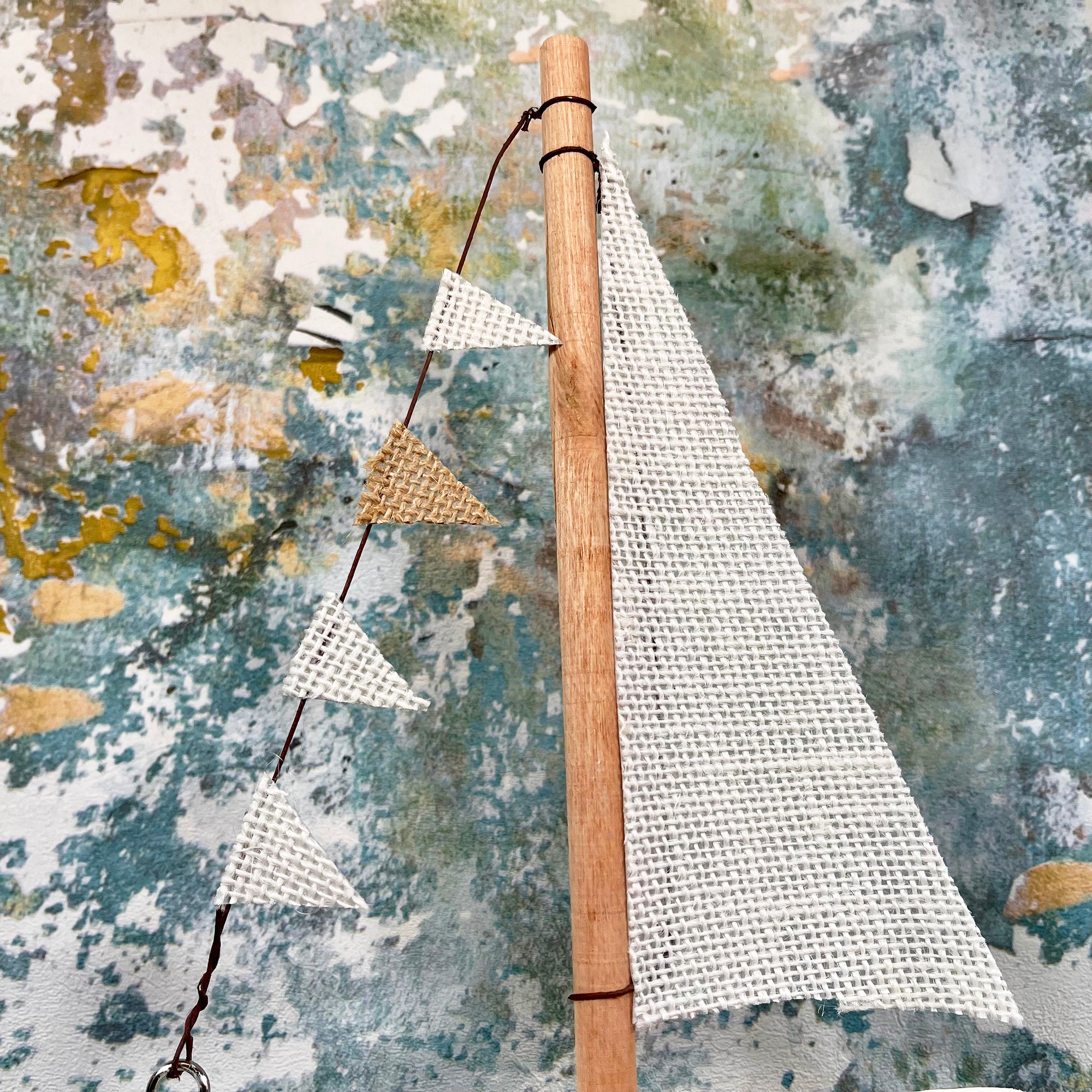 Wooden Yacht Ornament