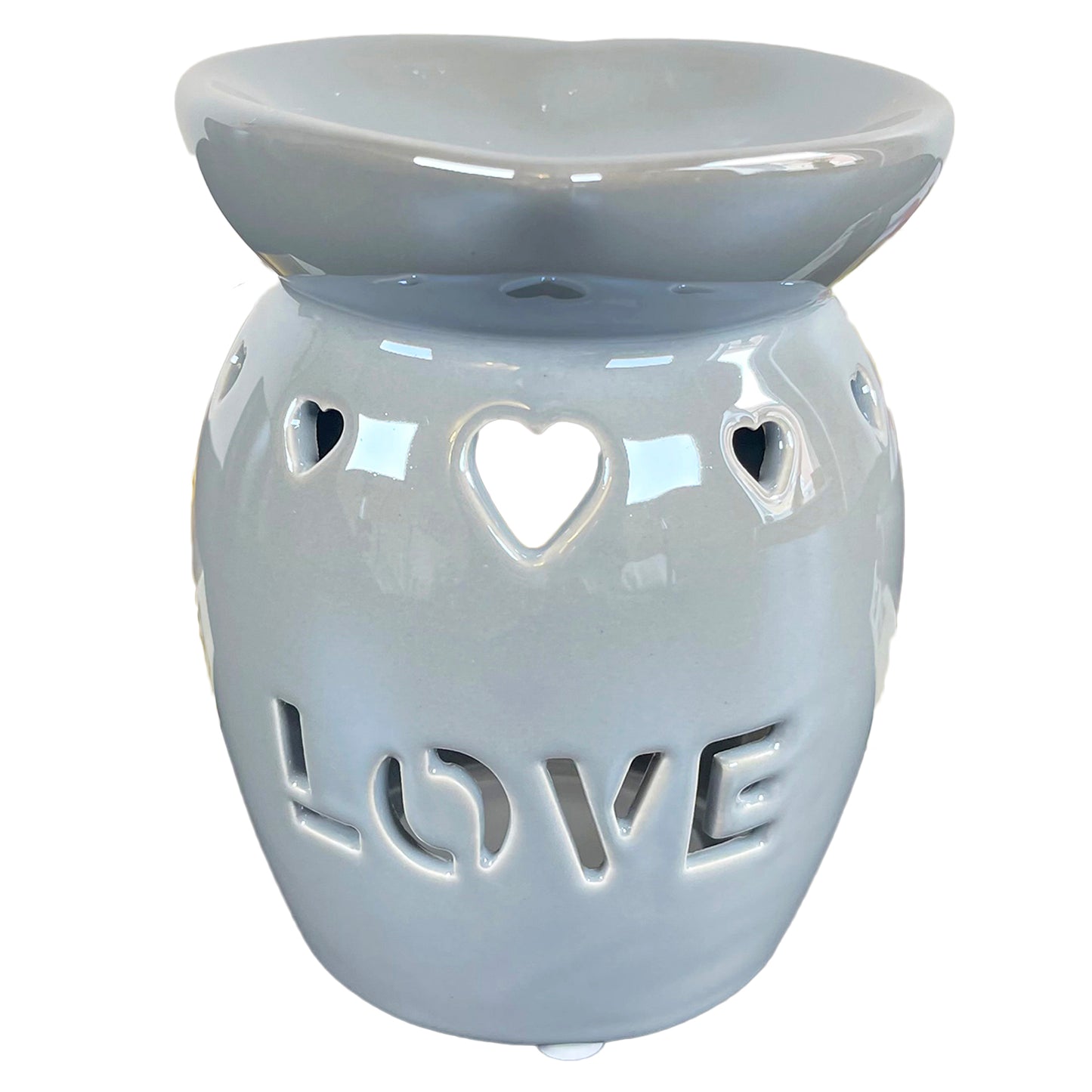 Love Stensil Grey Wax Melt Burner