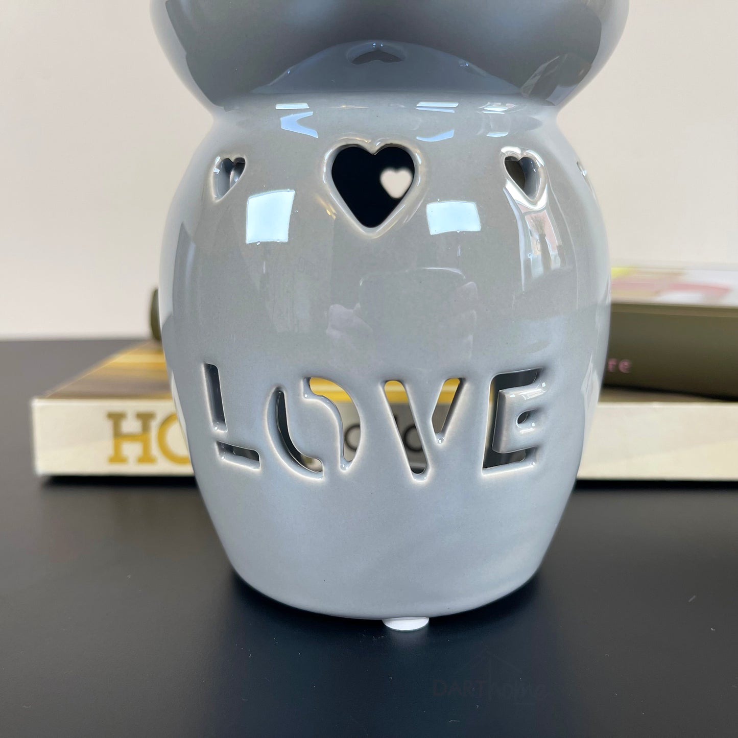 Love Stensil Grey Wax Melt Burner