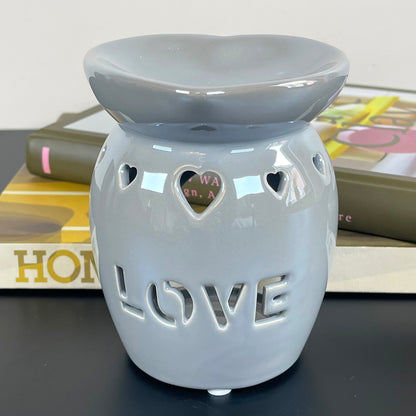 Love Stensil Grey Wax Melt Burner