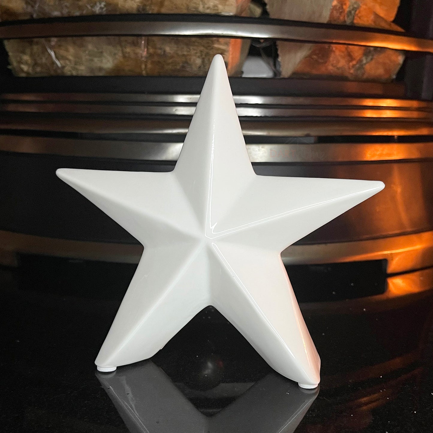 Ceramic Christmas Star Ornament Set