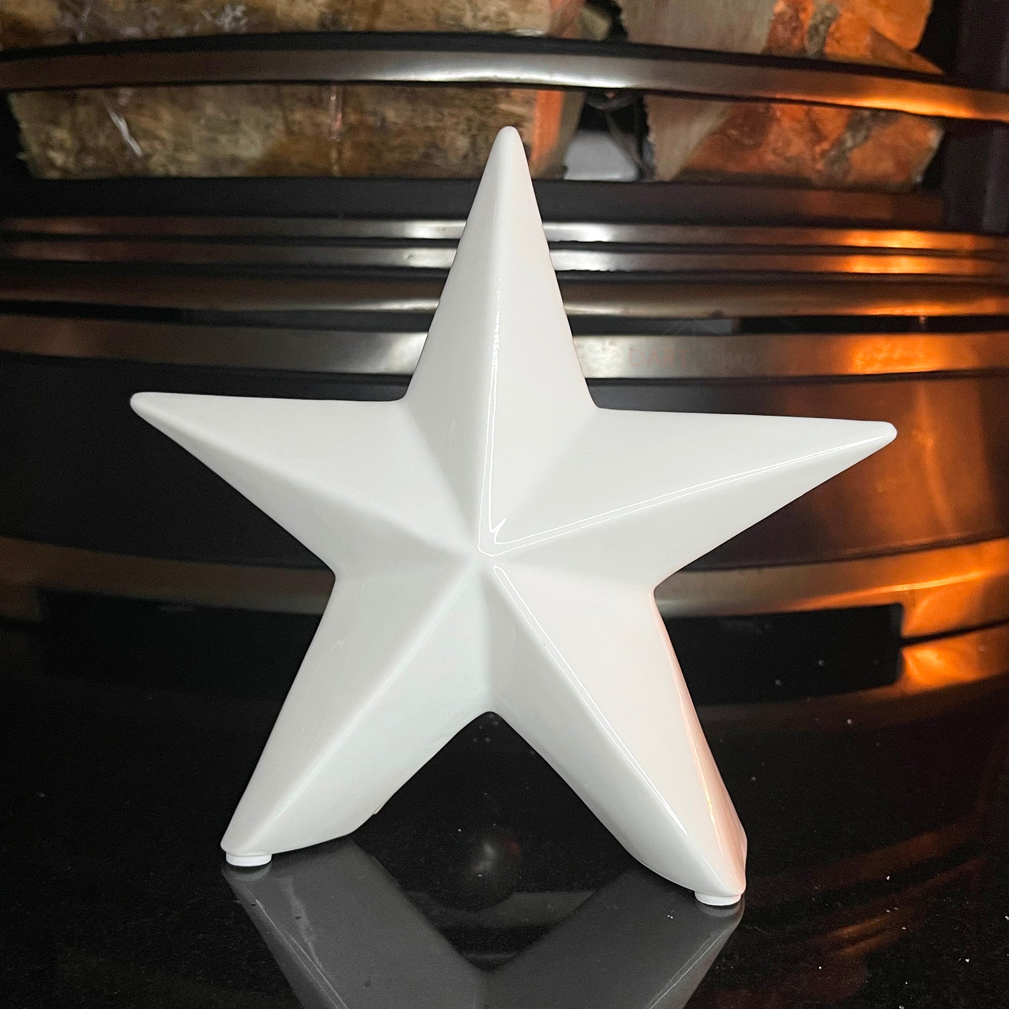 Ceramic Christmas Star Ornament Set