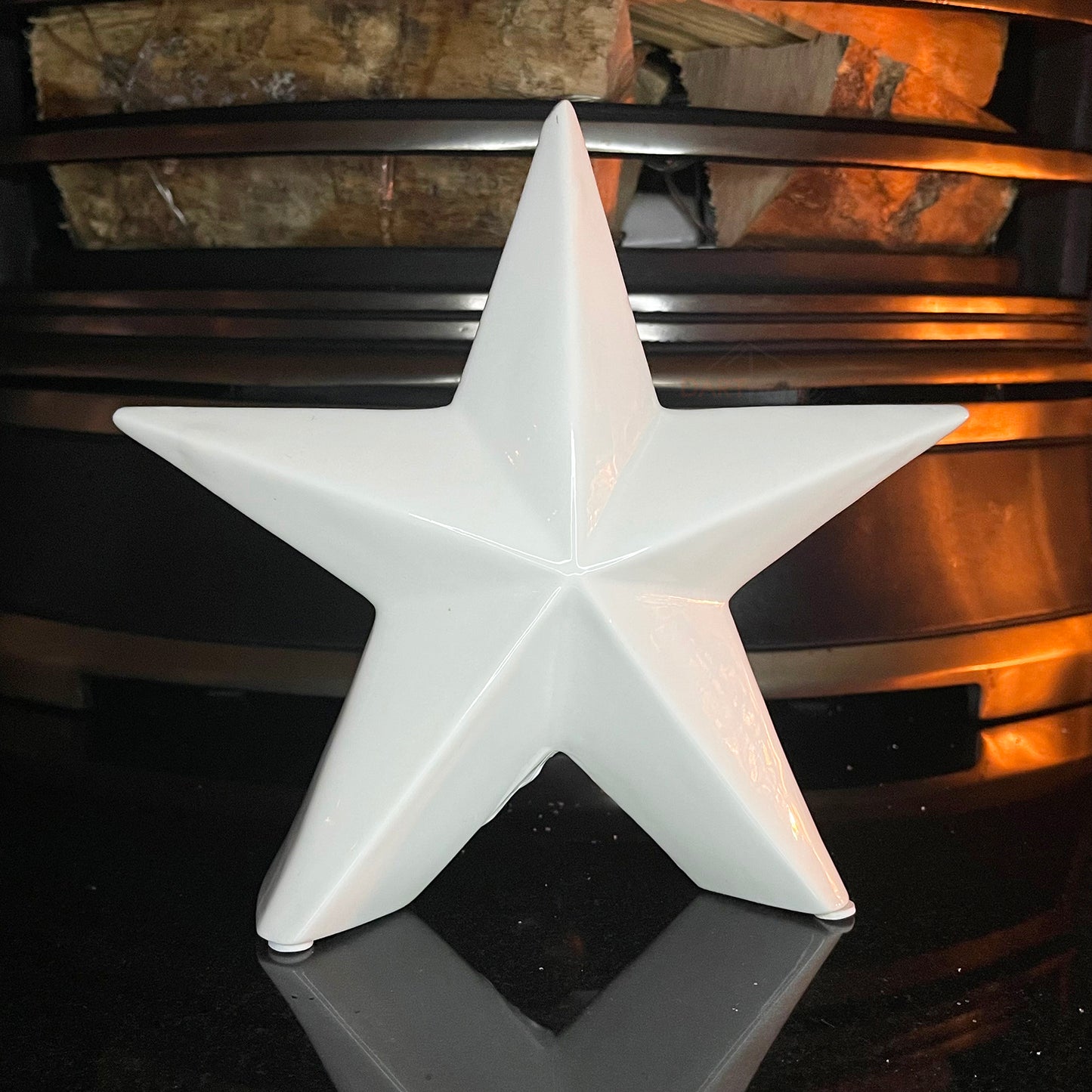 Ceramic Christmas Star Ornament Set