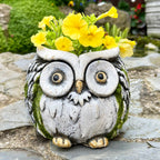 Cement Barn Owl Garden Planter 15cm