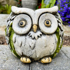 Cement Barn Owl Garden Planter 15cm