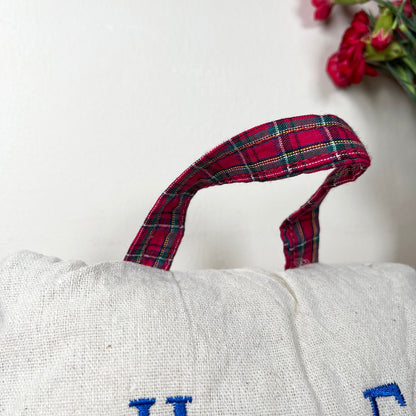 Tartan Red Home Doorstop