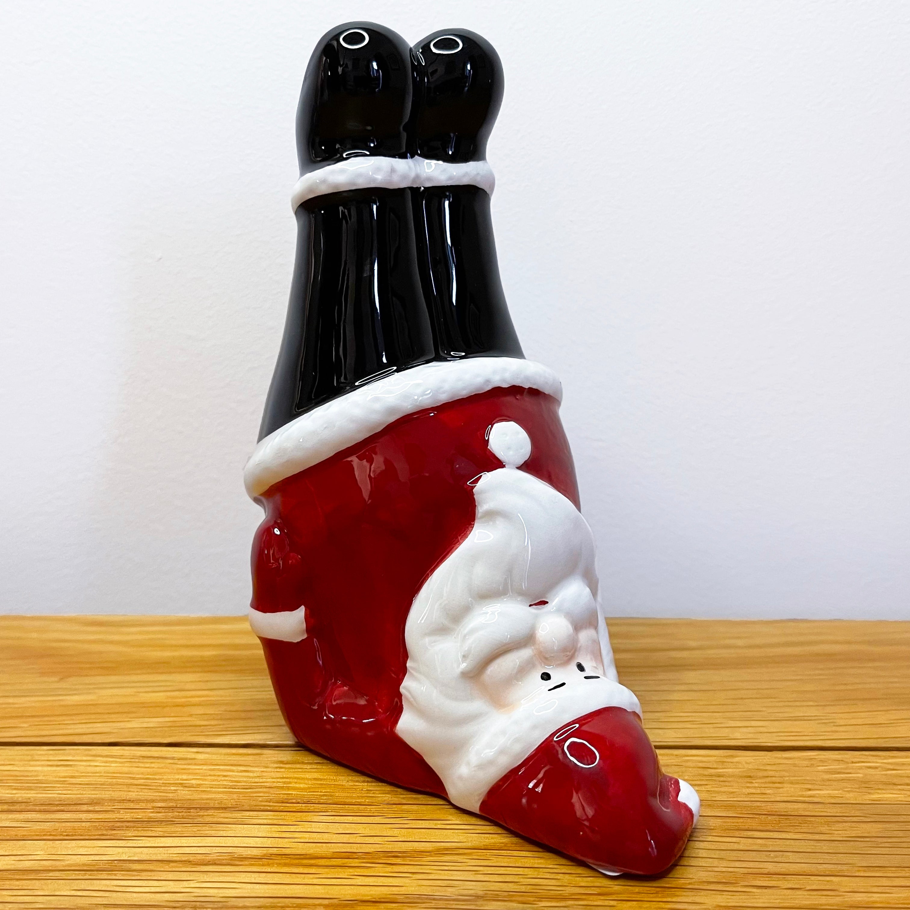 Ceramic Yoga Santa Christmas Figurine B