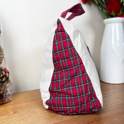 Tartan Red Home Doorstop