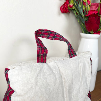 Tartan Red Home Doorstop