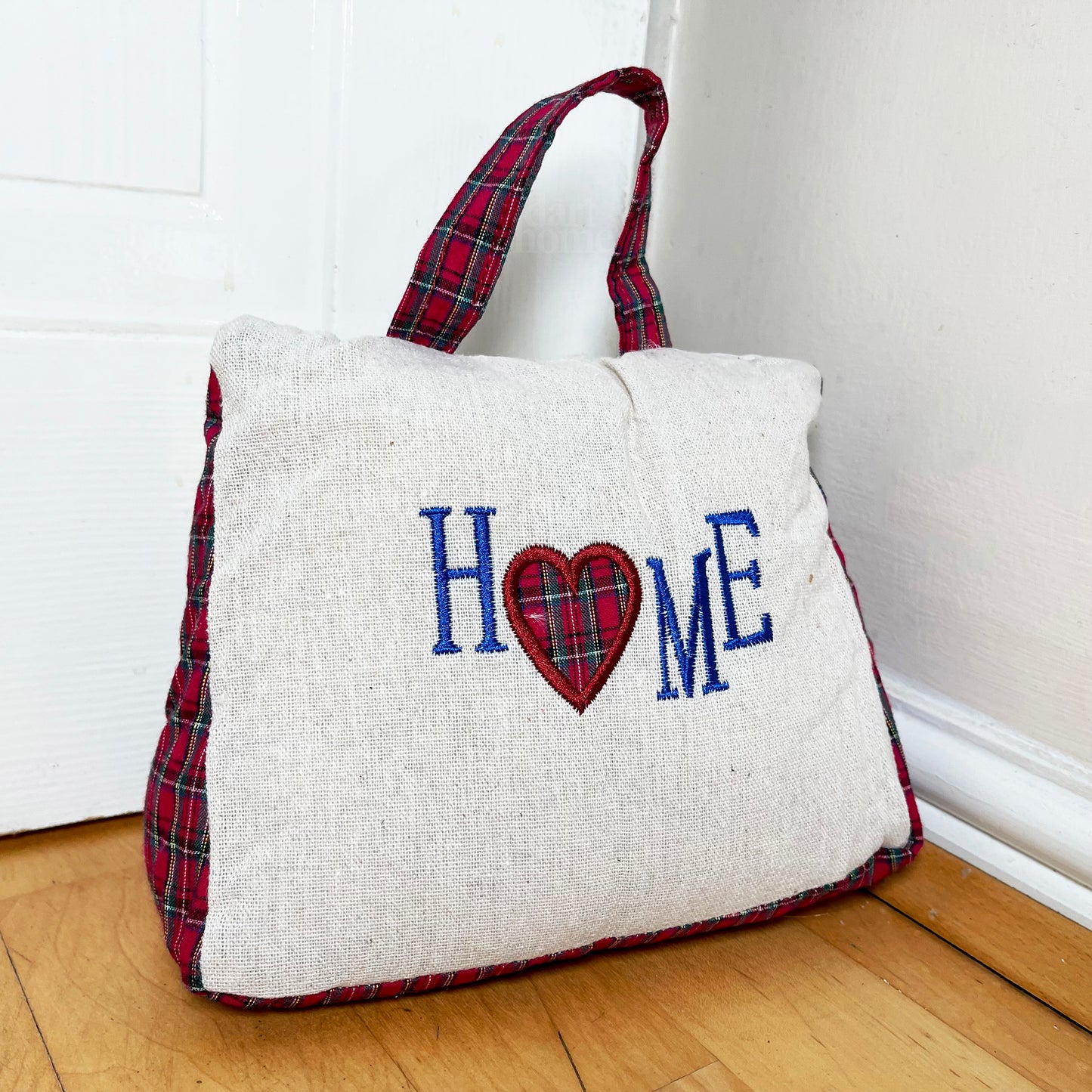 Tartan Red Home Doorstop