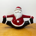 Ceramic Yoga Santa Figurine