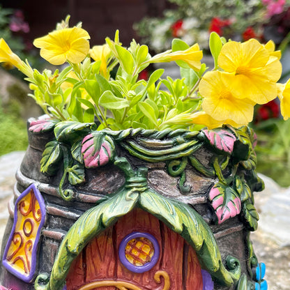 Colourful Fairy House Planter C