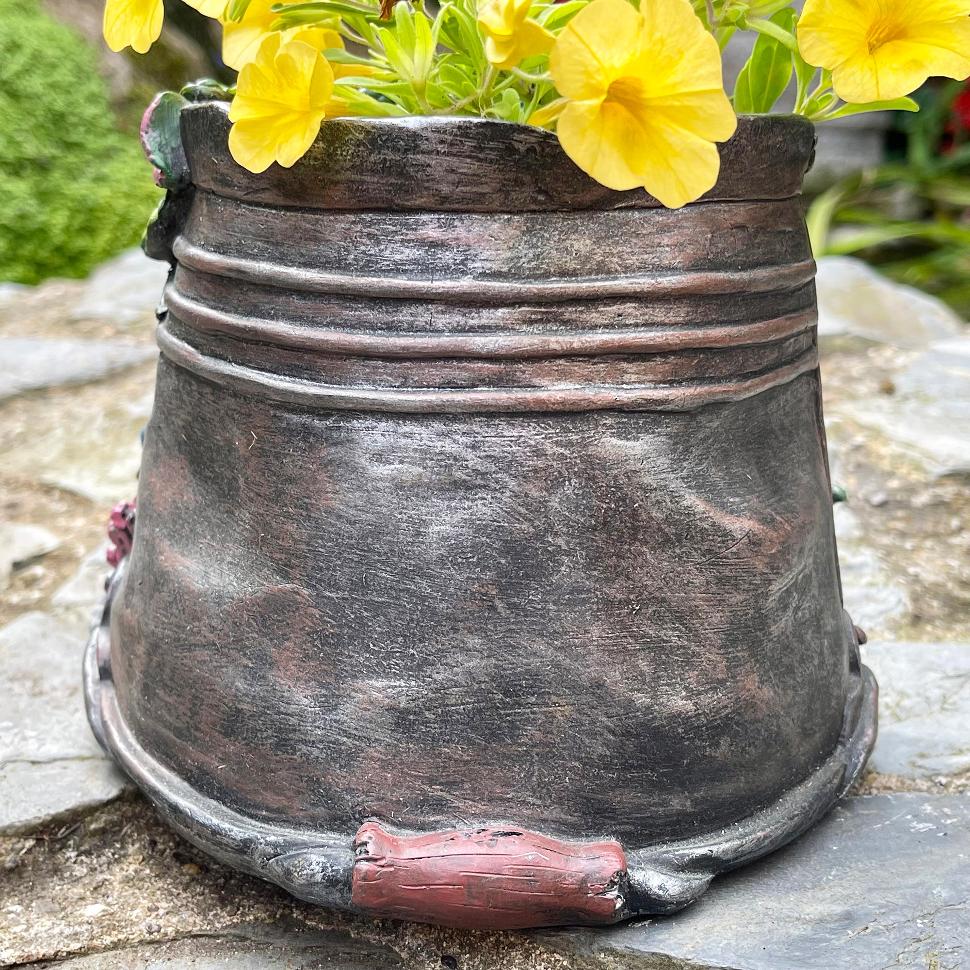 Bunter Feenhaus-Übertopf C