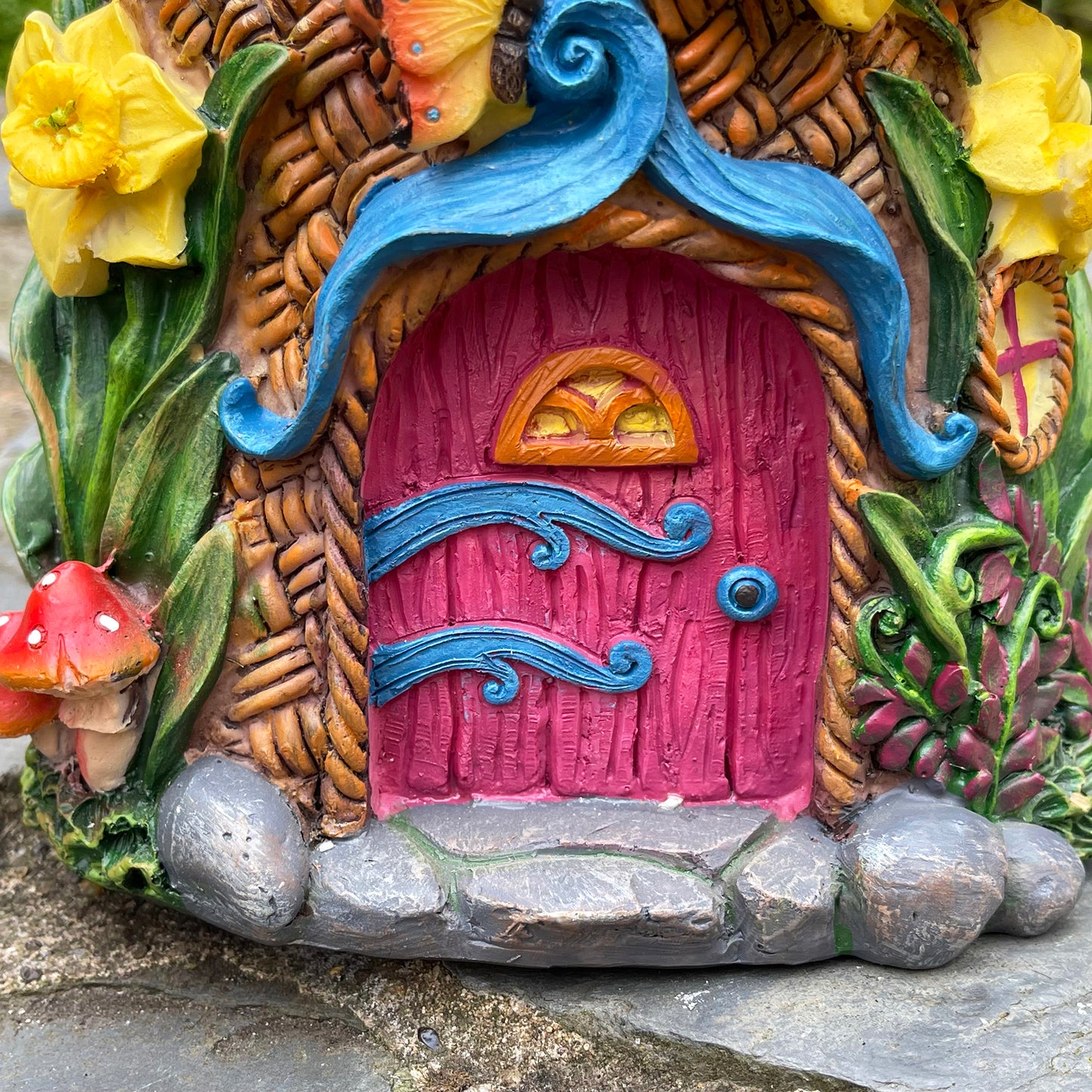 Colourful Fairy House Planter E