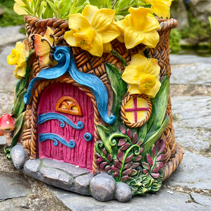 Colourful Fairy House Planter E