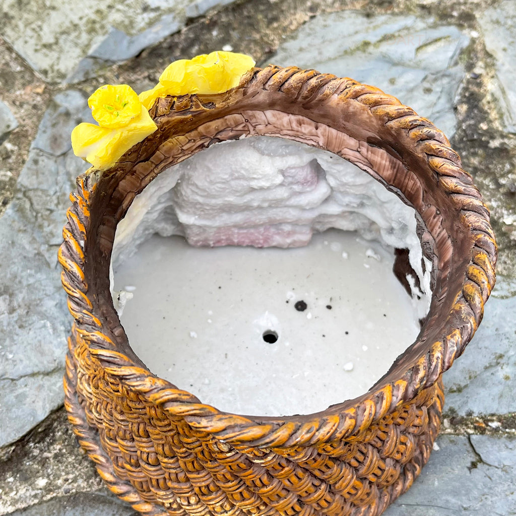 Bunter Feenhaus-Übertopf E