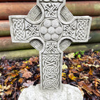 Stone Celtic Cross Block Statue