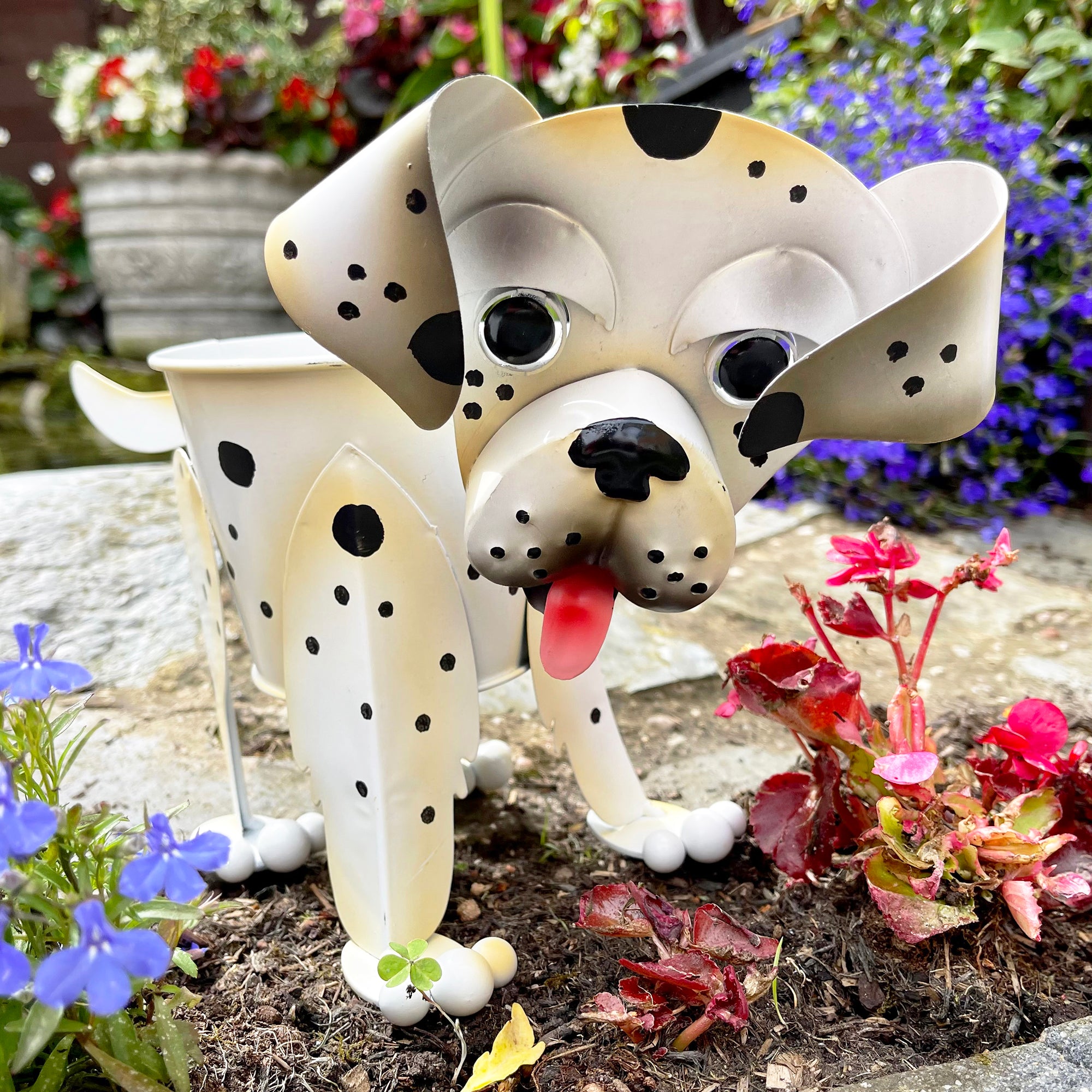 Nodding Dalmation Dog Planter