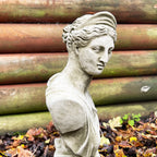 Athena-Büste aus Stein, Gartenstatue
