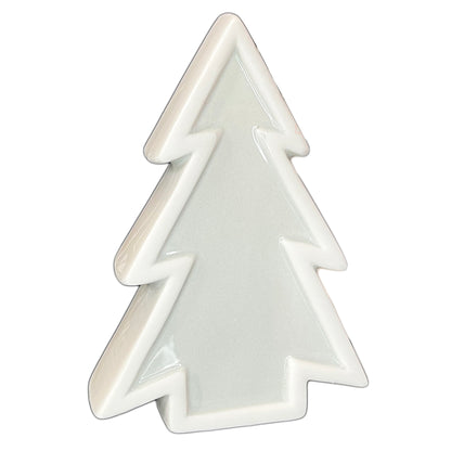 Grey Christmas Tree Ornament 10x14cm