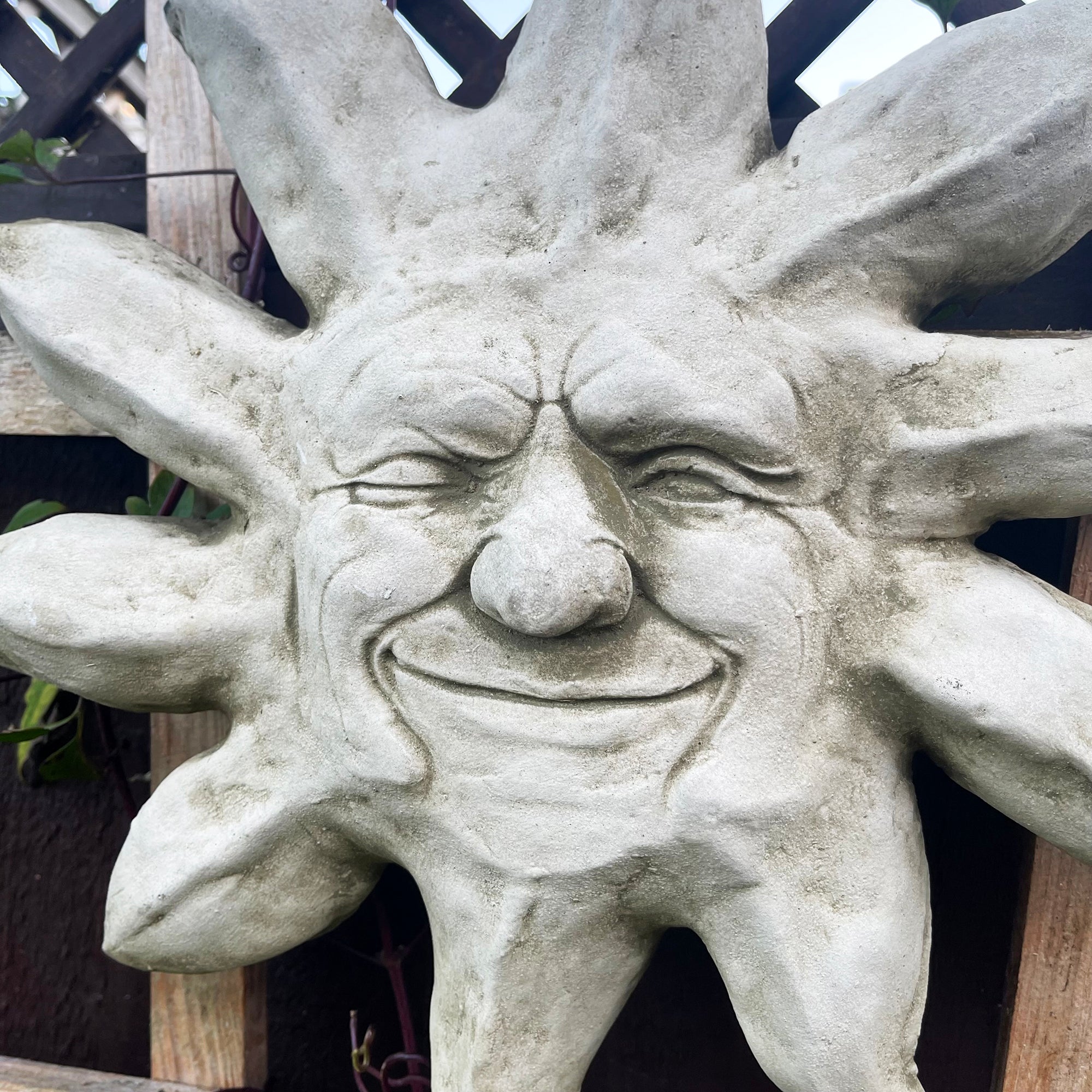 Stone Jolly Sun Wall Plaque