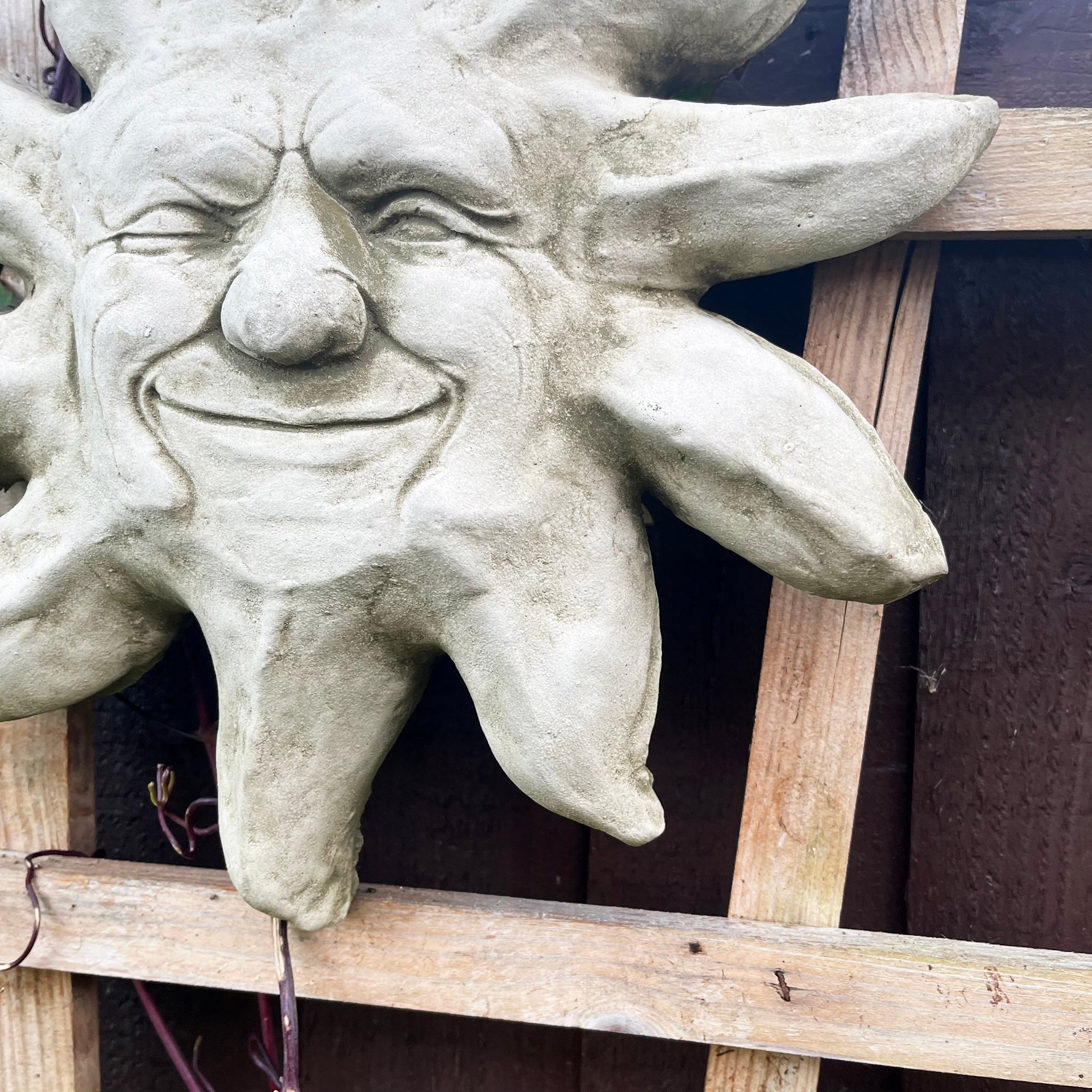 Stone Jolly Sun Wall Plaque