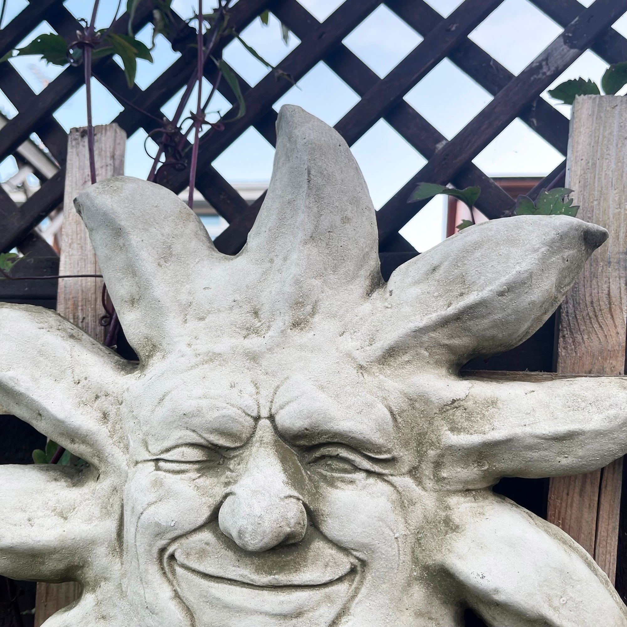 Stone Jolly Sun Wall Plaque