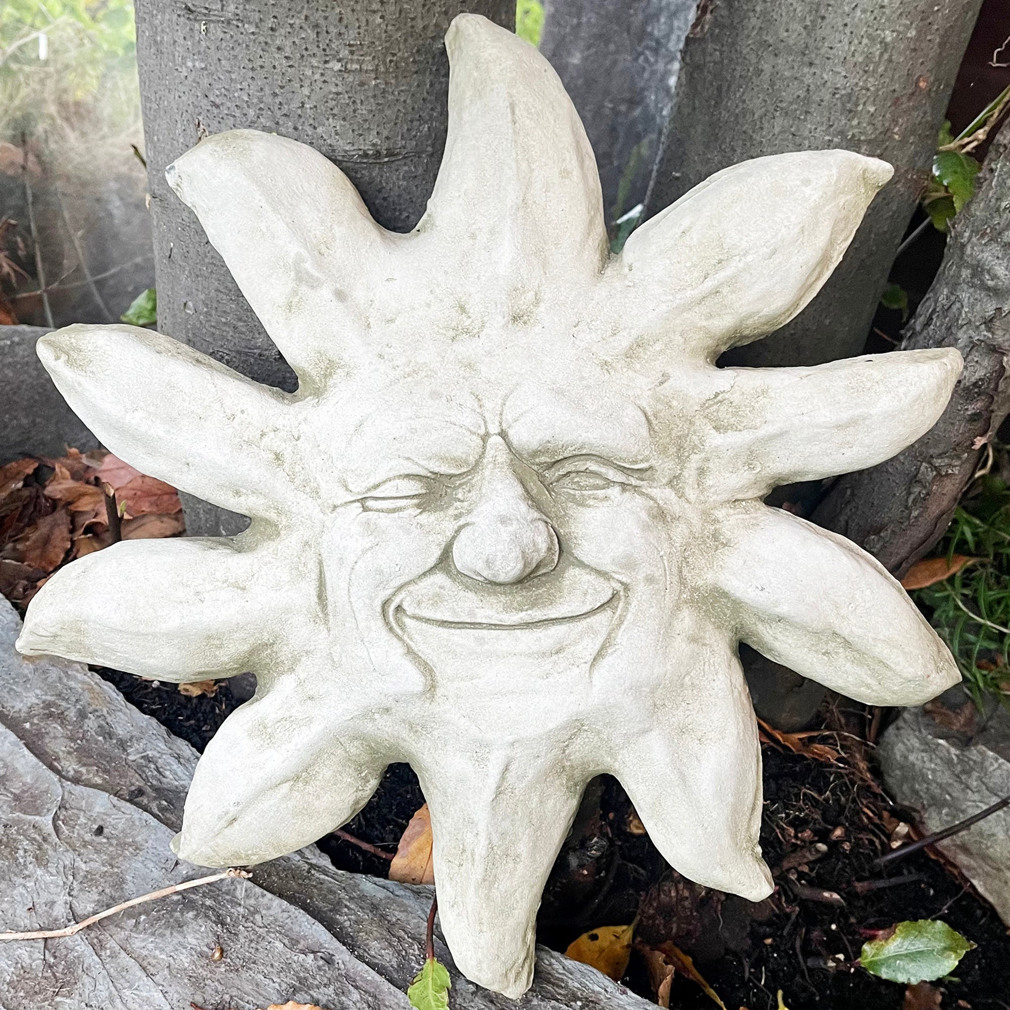 Stone Jolly Sun Wall Plaque