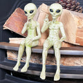 Set Of 2 Alien Shelf Sitter Decorations