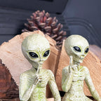 Set Of 2 Alien Shelf Sitter Decorations