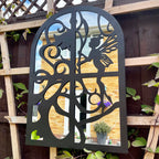 Fairy In Window Silhouette Garden Mirror