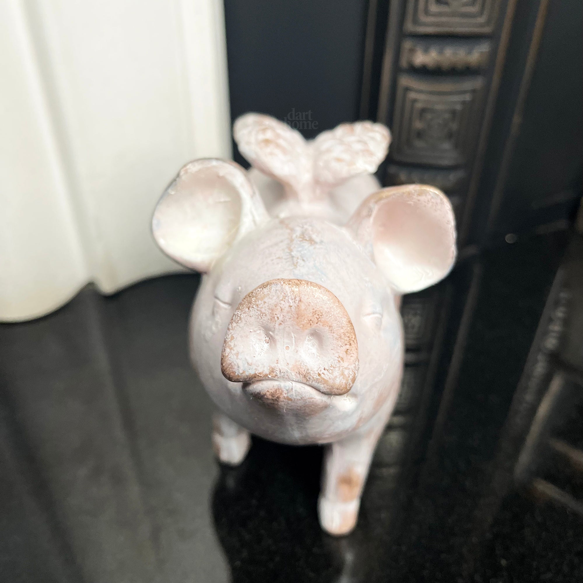 Pink Flying Angel Pig Ornament