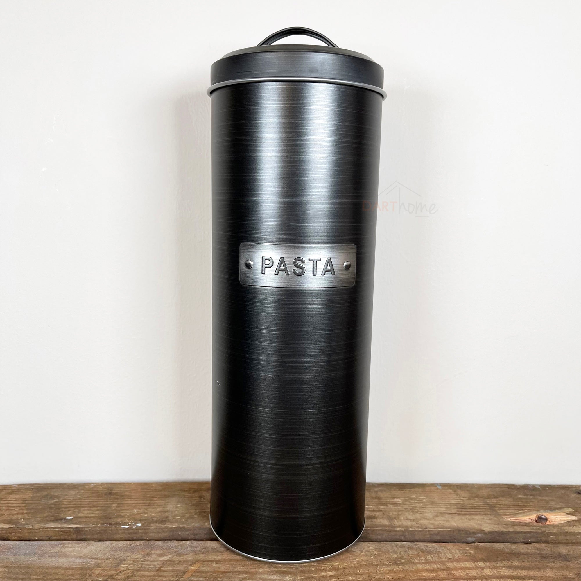 Brushed Metal Black Pasta Tin 32cm