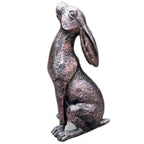 Bronze Garden Moongazing Hare Ornament