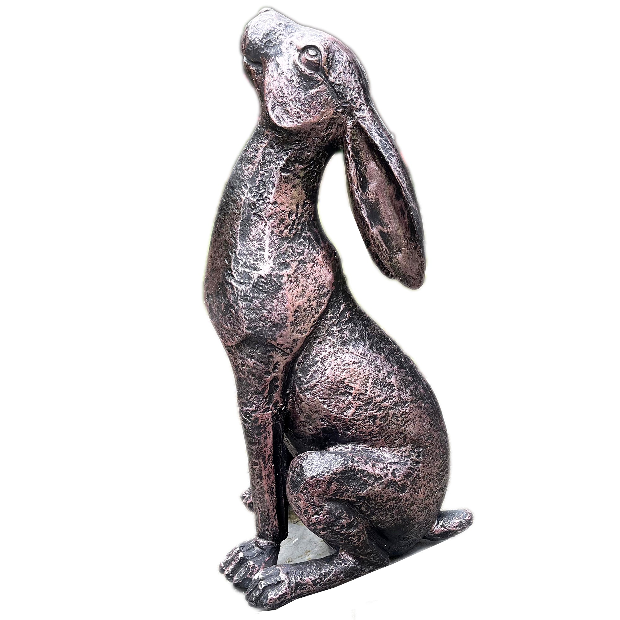 Bronze Garden Moongazing Hare Ornament