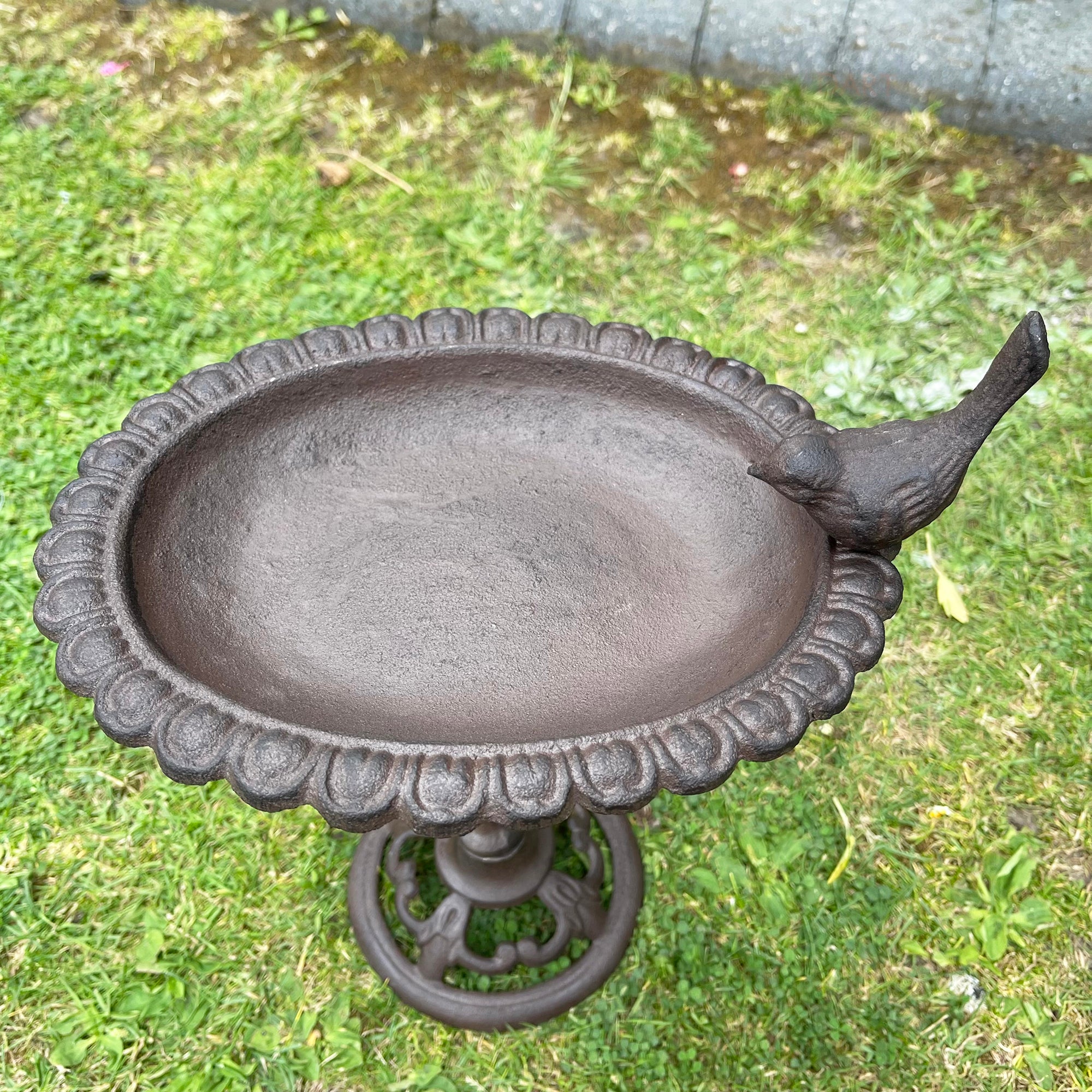 Cast Iron Bird Feeder On Stand