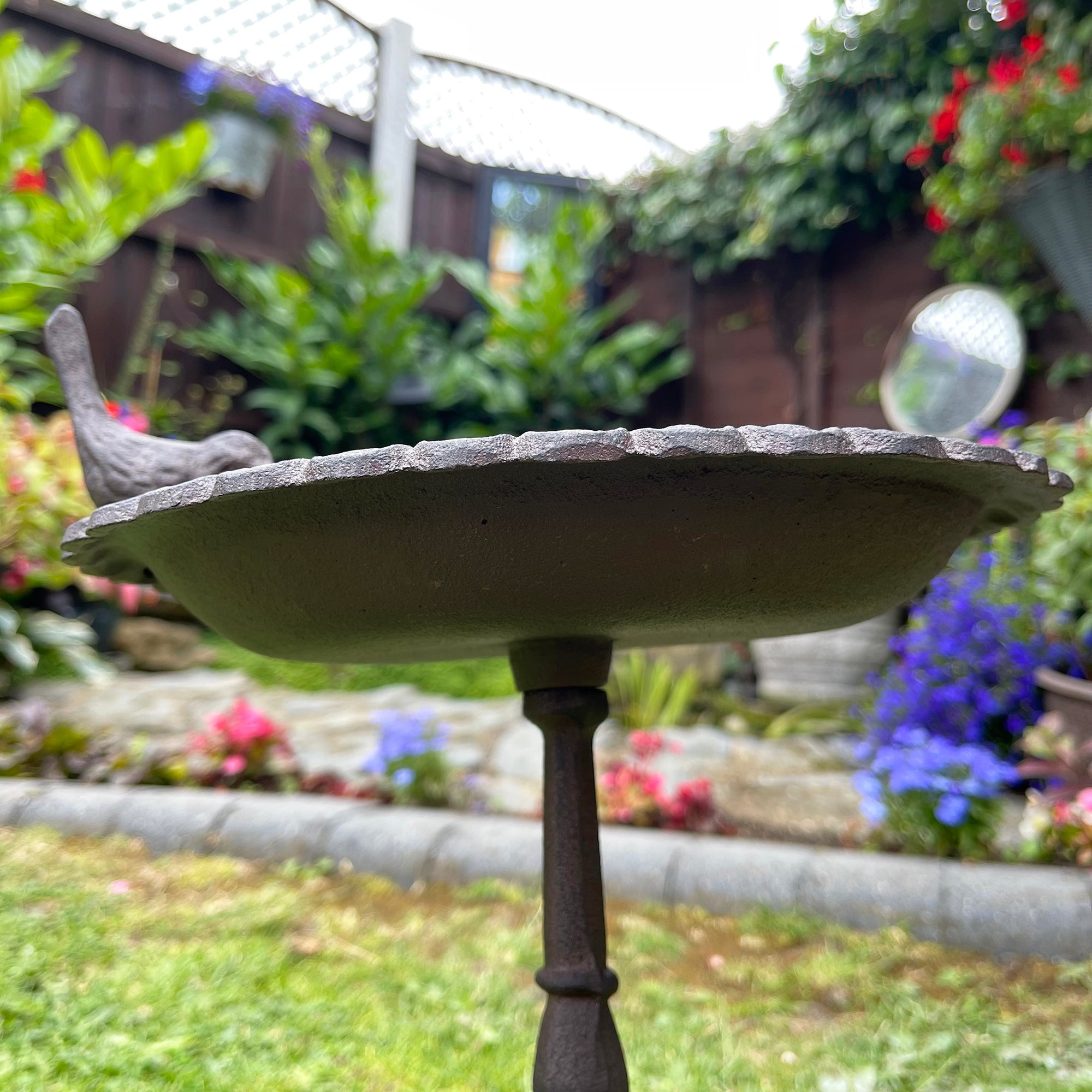 Cast Iron Bird Feeder On Stand