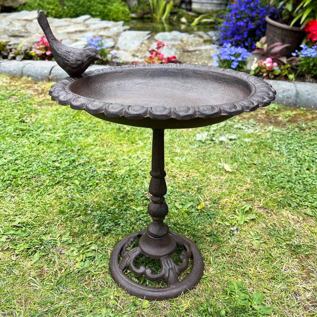 Cast Iron Bird Feeder On Stand