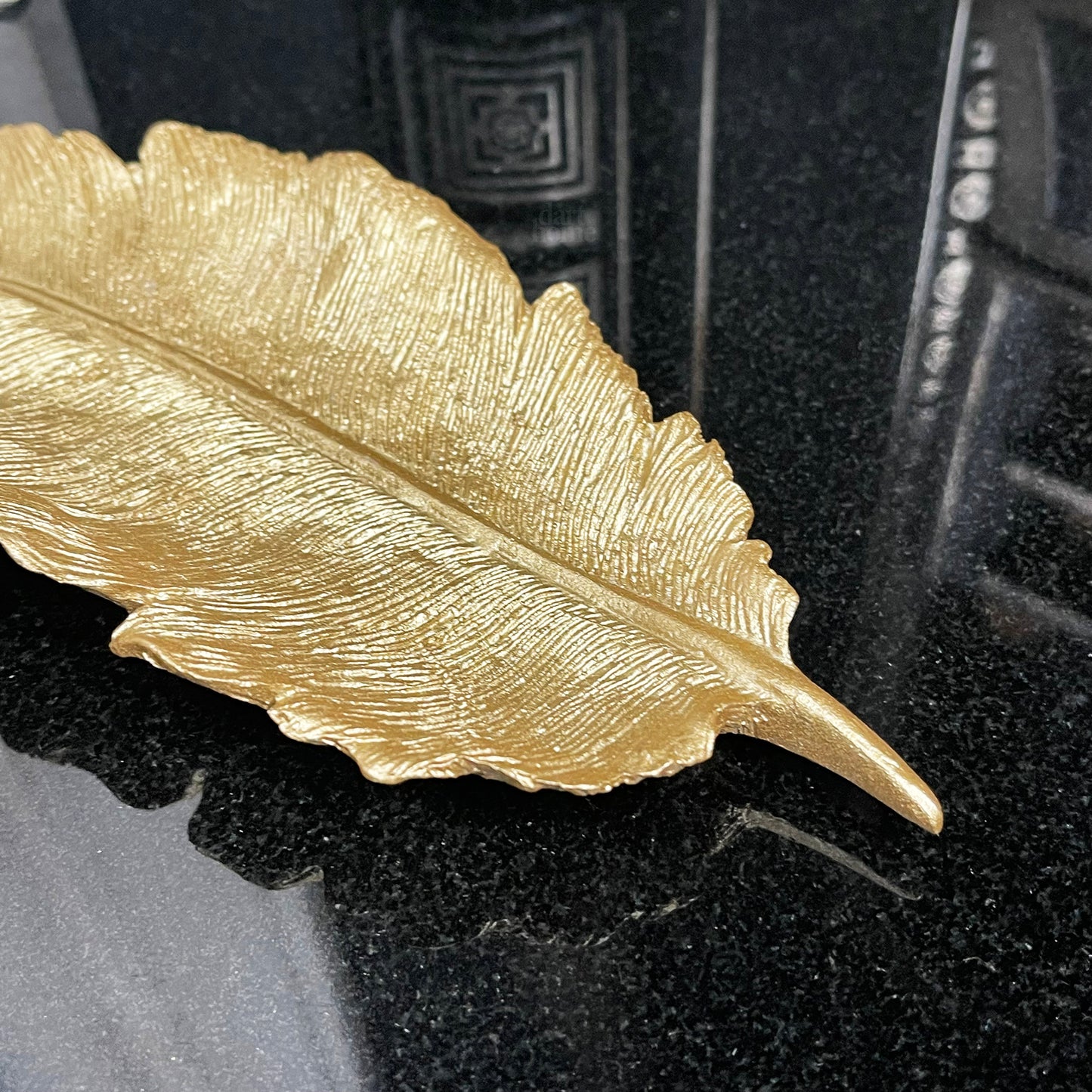 Gold Decorative Leaf Tray