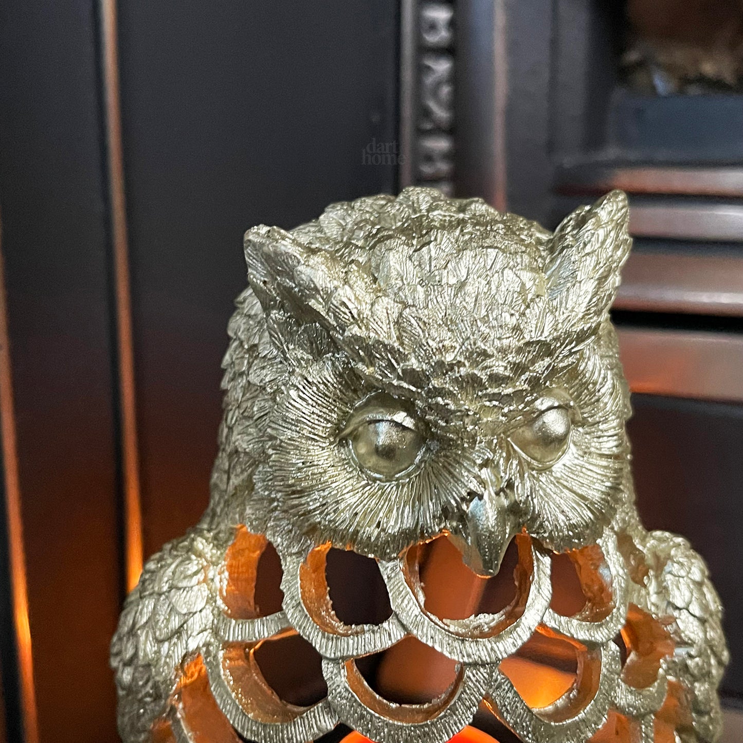 Gold Owl Tealight Holder